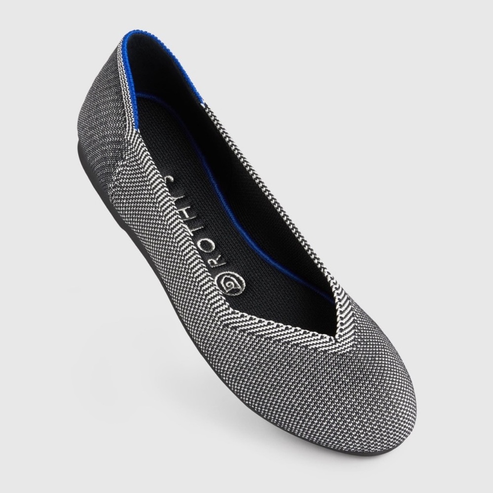 Rothy’s Grey Birdseye Ballet Flats Women’s Slip On Shoes Capsule Gray New - Picture 3 of 6